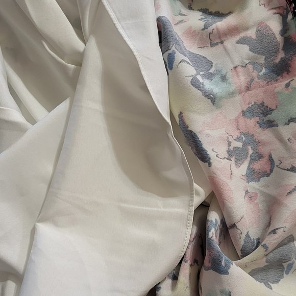 Aiden Mattox Women's NWT Satin Pleated Floral Sleeveless Midi Dress Size 2 - Picture 10 of 16